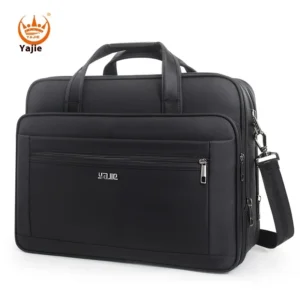 Men's Large Canvas Briefcase Tote, Fits 15.6-17 Inch Laptops