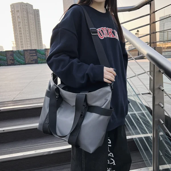 HOCODO Waterproof Women Travel Handbag Large Capacity Ladies Messenger Bag Solid S0ec19eb4b4454e6cbf0db9c577503f3aY