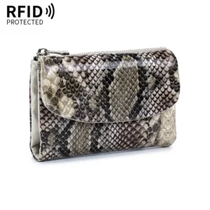 RFID Short Genuine Leather Wallet New Card Holder Real Cow Leather