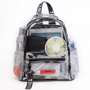 Heavy Duty Transparent Clear Backpack for Women