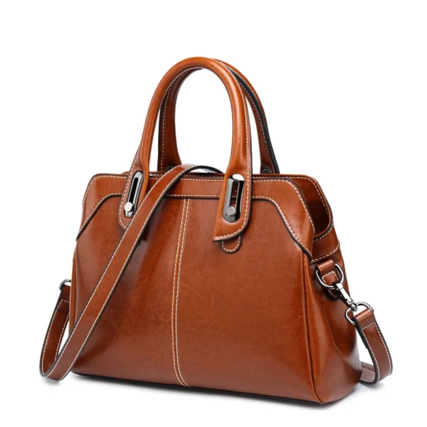 Genuine Leather Women Handbag Top Handle Shoulder Cross Body Bag Fashion S0ff1eb226d314a72965d7eac8aae33000