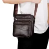 Men's Large Size faux leather Tote Shoulder Bag