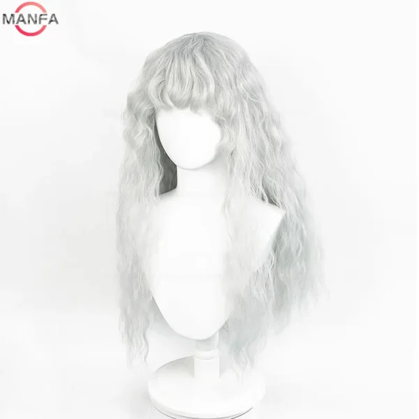 Griffith Cosplay Wig Light Grey Curly Wavy Long Heat Resistant Synthetic S140170288441436bab50078b9bd356a0g