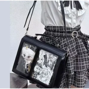 Transparent Utility Backpack, Harajuku Ita-Bag Style