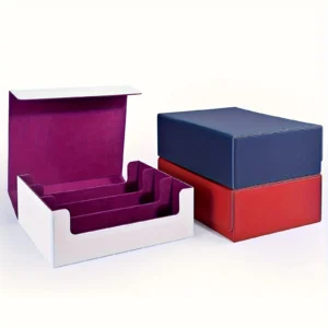 Trading Card Storage Box, Can Hold 1800+ Single Decks, Magnetic Closure