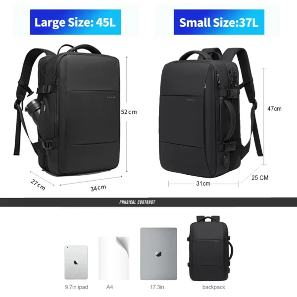 Men's Expandable Business Travel Backpack with USB Port (Style B) S181ba2a2db854607b0d78f4c87663c9aq