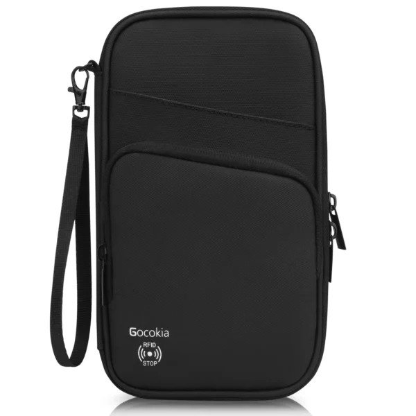 Multi-Pocket Family Passport Holder with Shoulder Strap S188ab083ffcc47d79339f674b86ed415R