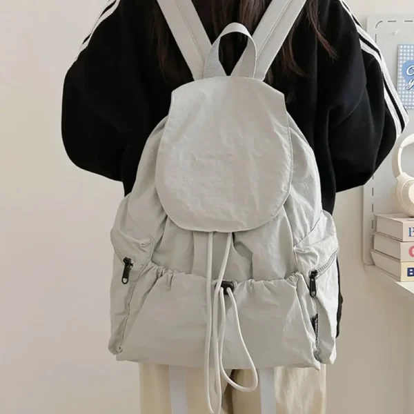 Korean-Style Lightweight Nylon Drawstring Backpack S18faf4c2cc4e42edb3e918dd5da9eea0R