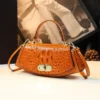 Small Crocodile-Pattern faux leather Shoulder Bag