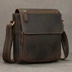 Hot Fashion Men's Leather Shoulder Bag Genuine Leather Crossbody Bags Messenger