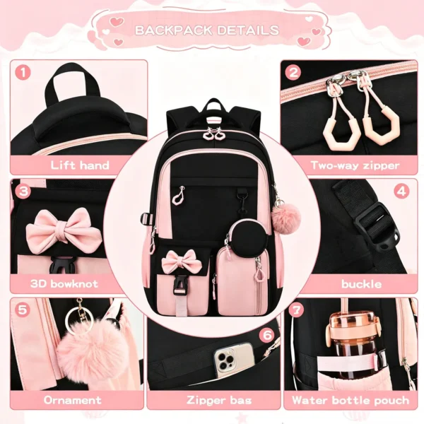 Kawaii Primary School Backpack Set for Girls S1c0e0191544e4930b0f47c3a6a9bd817r