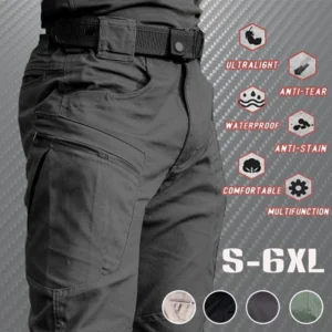 2023 Outdoor Waterproof Tactical Cargo Pants Men Breathable Summer Casual Army