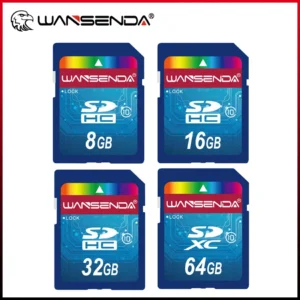 100% Real Capacity WANSENDA SD Card 32GB 64GB Memory Card 16GB
