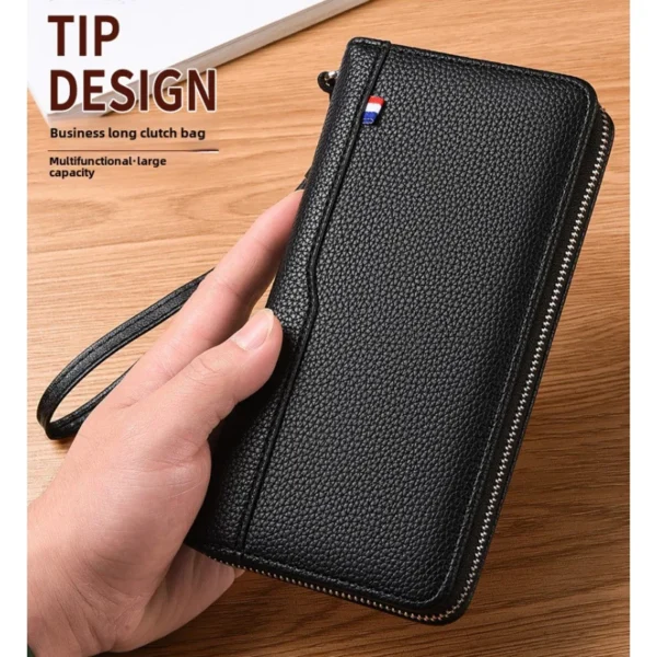 Fashion Men's Wallet Long Zip Card Holder Business Casual Purse For S1e24da27f7ce4941967187ee6dccfc82v