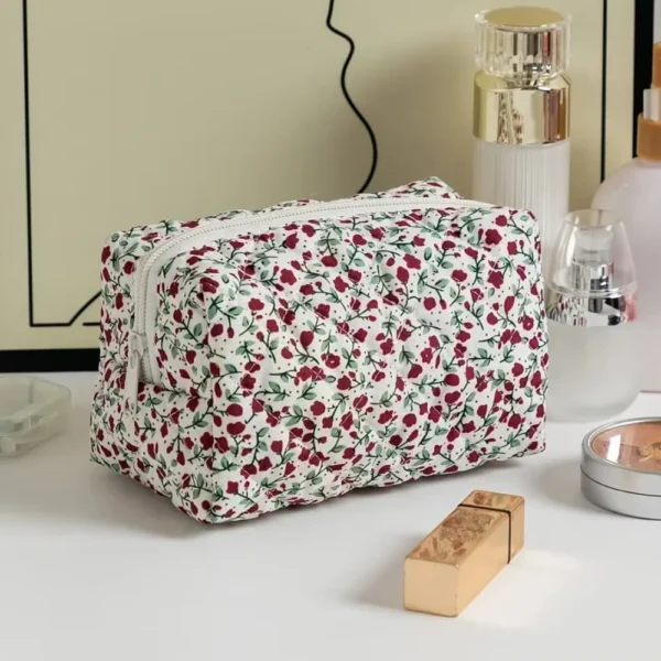 Floral Printed Lipstick Storage Makeup Bag Women's Cosmetic Bag Beauty Organizer S1e6b265f503c4ec4824b7f6a745ddabd0