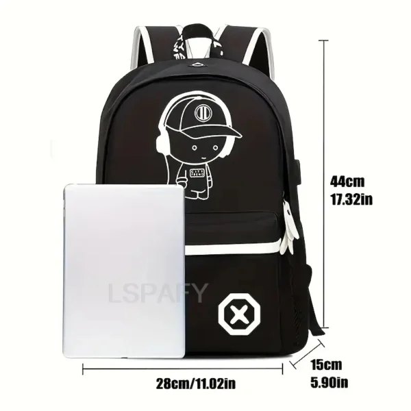 Children Backpack School Bags For Boy Girls Anime Luminous School Backpack S1e8b6c21a31a4e60af5a0f53be194890F