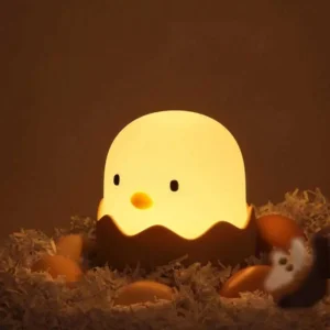 Eggshell Chicken Night Light Cartoon LED Light Bedroom Children Touch Adjustable