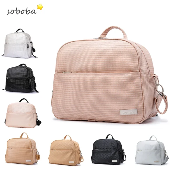 Stylish Large Capacity Waterproof Diaper Backpack S20e39f14a6404345b759ecbda4fd84bfG