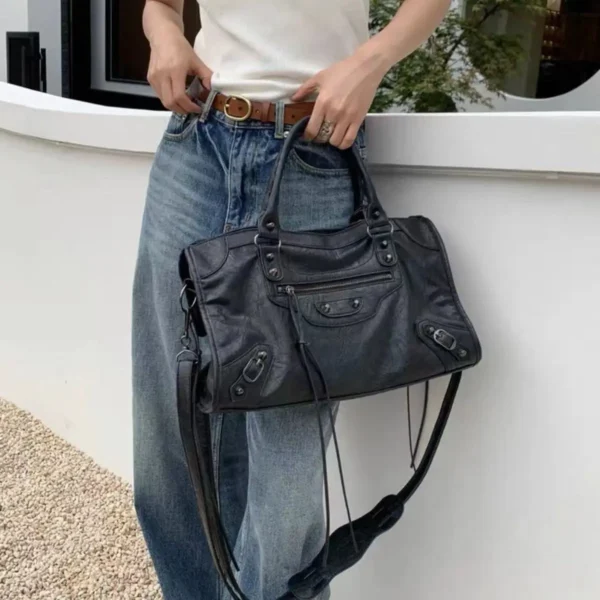 Trendy Motorcycle Bags Women's City Tote Bag Y2k Classic Street Fashionable S21cf7e839c774a94b485f3258e5babe5s