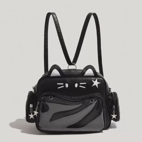 Y2K Retro Large Capacity Cat Print Bag, 5 Colors S22657d82937c4307afee4f55ce1683b9D