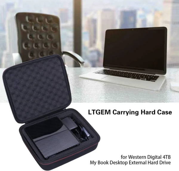 EVA Hard Case, Compatible with WD My Book Elements Desktop Drives S22a6dc3fa64c4b1fba892000c1f1126eC