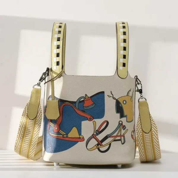 Women's Soft Faux Leather Bucket Bag