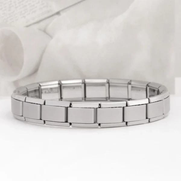 9mm Italian Charm Bracelet Base, Stainless Steel
