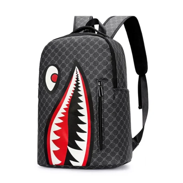New Double Shoulder Bag Casual Shark Business Large Capacity Men's Backpack S2c02246f361a4343a846cb05e3cb839dp