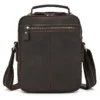 Men's Faux Leather Crossbody Messenger Bag