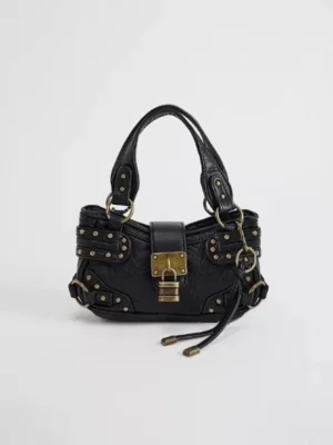 Ladies' Handbag Summer New Style Rivet Retro Street Motorcycle Mini Crossbody