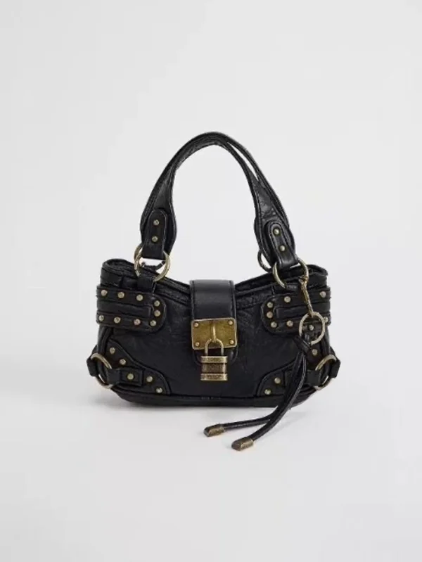 Ladies' Handbag Summer New Style Rivet Retro Street Motorcycle Mini Crossbody S2dbabfcfacd4478da296bd3d032a5b6f6