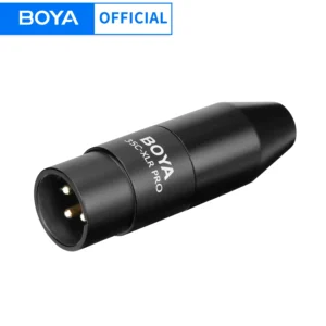 BOYA 35C-XLR Pro 3.5mm TRS(Female) to XLR(Male) Adapter with Power Converts