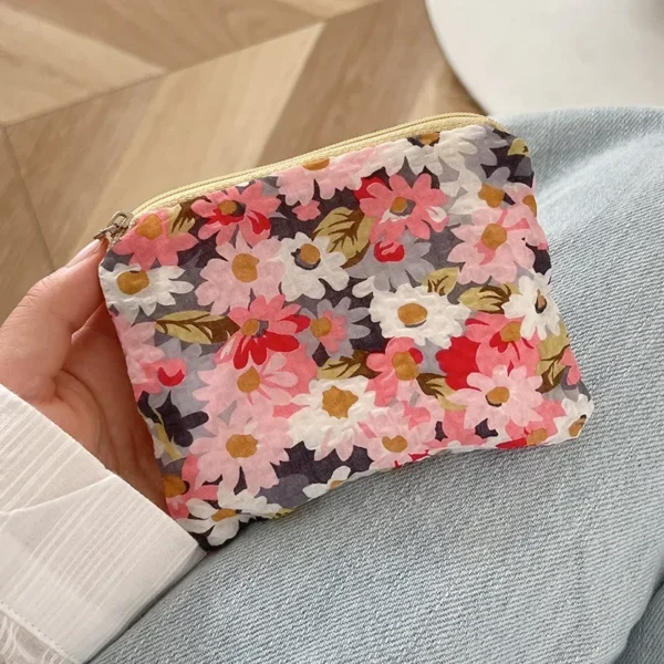 Mini Floral Zipper Coin Purse for Women S2f6658c3534c45dcb4c4057ee718a76fM