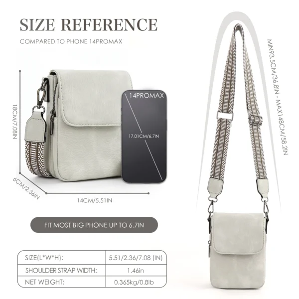 Mini Crossbody Bag Portable Mobile Phone Bag Multi-pocket Card Slot Fashion S303728631bde44fa983ced663cfbaa81F