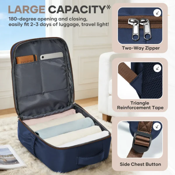 40x30x20cm Cabin Travel Backpack, Ryanair-Compliant Size S32d8aa769f854c81a93e9660db525c545