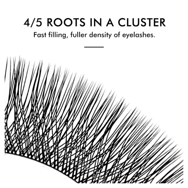 NATUHANA W Shaped 4D 5D 6D Clover Eyelash Extensions Individual Premade S34b450f6ad0c4bd1ad14f194d7e2e0290