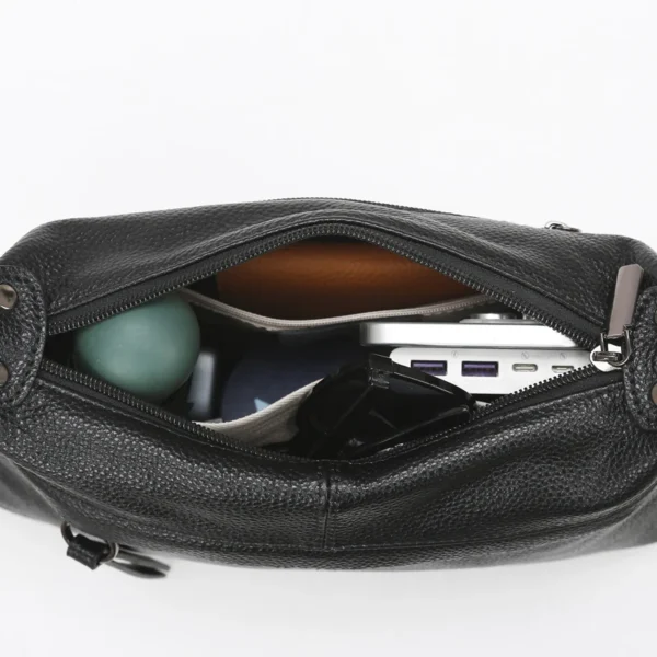 100% Cowhide Handbag and Purses New Fashion Shoulder Bag with Wide S36a0e09d53744fe8bd5952dccec808c3H