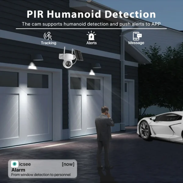 WONSDAR Built-in Battery WiFi PTZ Outdoor Wireless Solar IP Camera HD S36ca5b4a4fc54fb4931c795622563b6cq