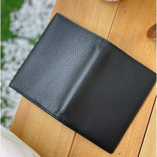 100% Cowhide Passport Holder Factory Genuine Leather Engrave Letters Men Women S370b61eee24d4f699f9a7533d518497af