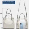 Women's Multifunctional faux leather Tote Handbag