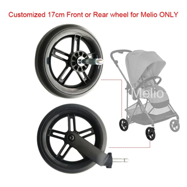 ONLY Melio 17CM Front Or Rear Wheel For Cybex Melio 2/3/Carbon/Pro S3b6321cf9d7f46a889520e050821d8369