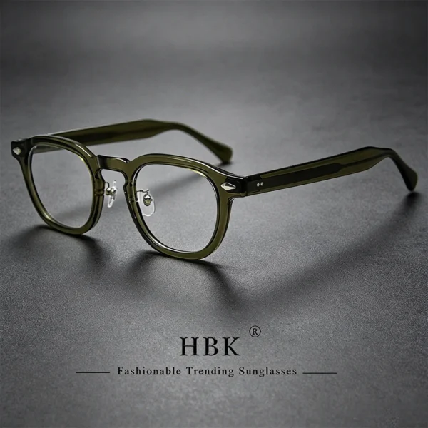 HBK Retro Oval Glasses Frames Transparent Lenses Men  TR-90 S3f1a17b50eb442aab58a9214f1ae1d7cA
