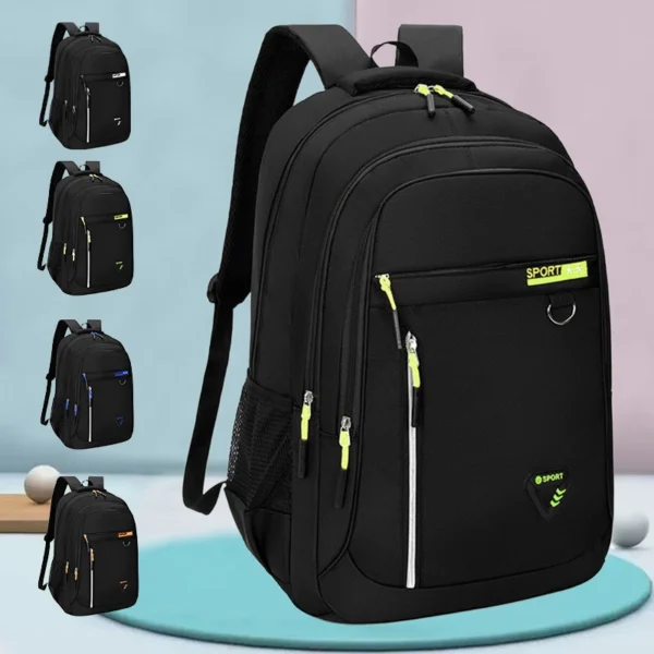 Neutral brand multi-layered backpack for men and women with various pockets,suitable S3f439cf825834769898aacc83b431d96A