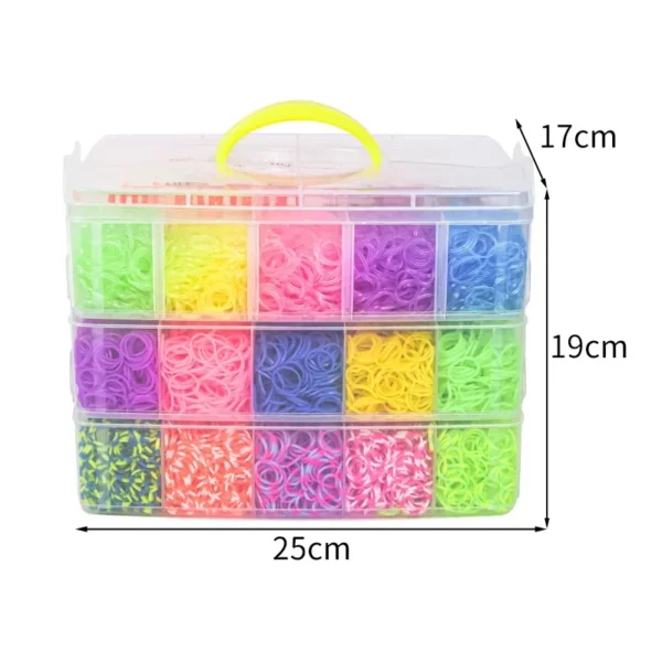 15000 Rainbow Luminous Rubber Bands Set for Children's Puzzle DIY Hand S3fc990deb21a42f0937e742c3d80acccN