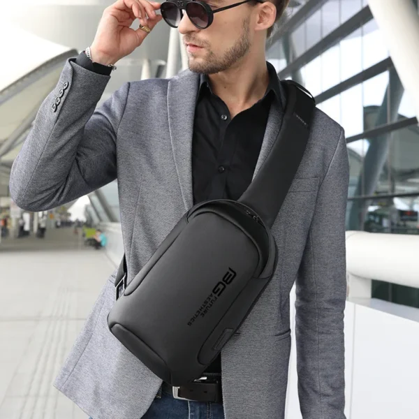 New Anti-theft Multifunction Crossbody Bag Shoulder Messenger Bags Male Waterproof Short S409ef323704c4c658178026883d59e79F 1