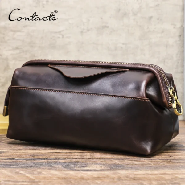 faux leather Travel Cable Organizer Bag