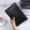 Men's Sheepskin-Style Faux Leather Clutch Envelope Bag