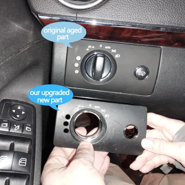 LHD Car Interior Front Left Headlight Switch Trim Cover Replacement For S428aba1e449d494b9196cbfc7512af5ej