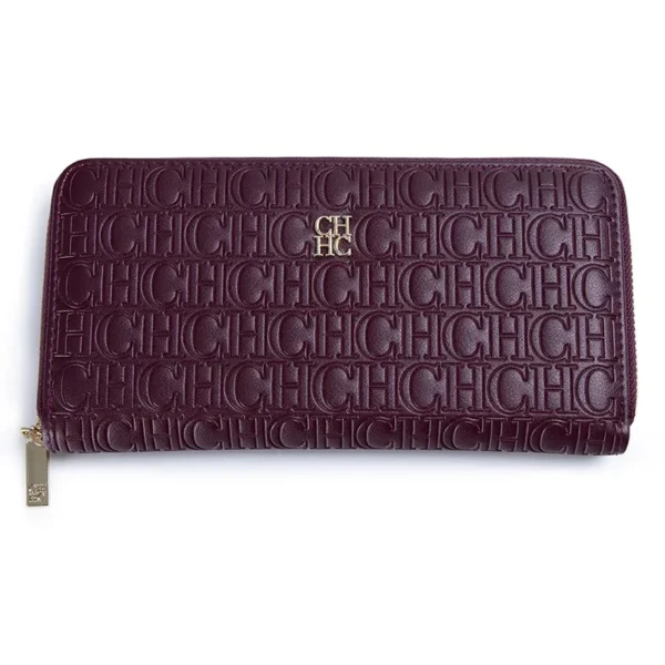 CH Elegant Embossed Zipper Wallet Brand Gold Micro Logo Multi-Card Slots S43f791a26add4e46a4b9adfab3aa0e25i