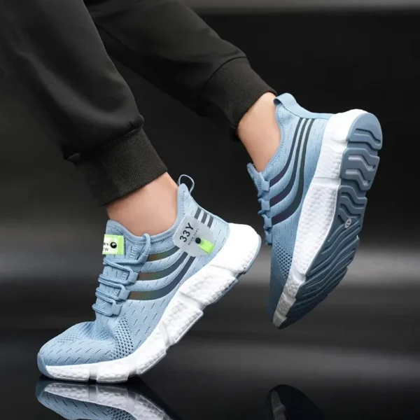 Men Casual Sport Shoes Breathable Lightweight Sneakers Outdoor Mesh Black Running S44c7d9f67c504793a316d37197b7e3c4c